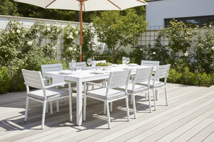 White Outdoor Dining Table