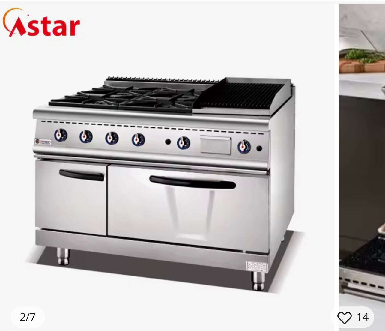 Burner Gas Cooker With Oven