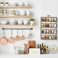 Kitchen Shelves and Racks on White Background