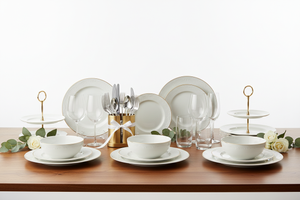 Tableware Gifts on White Background