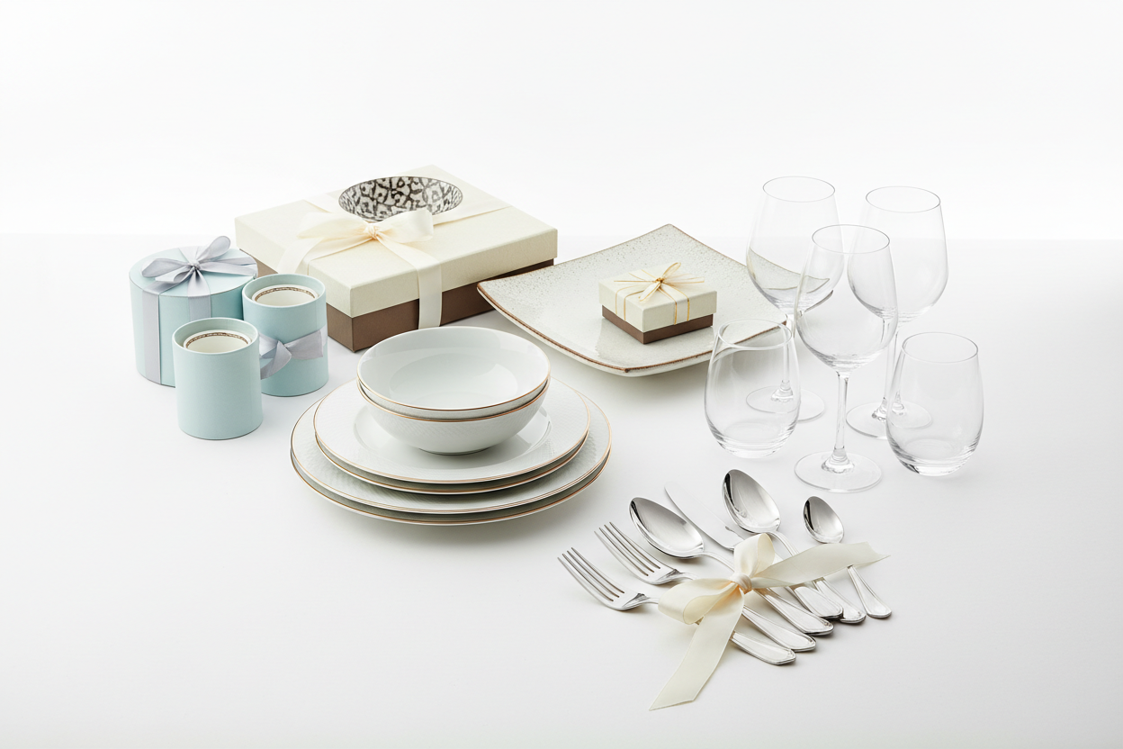 Tableware Gifts White Background