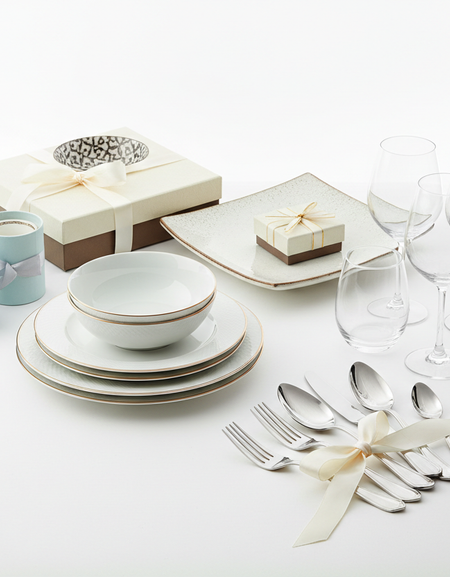 Tableware Gifts White Background