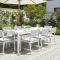 White Outdoor Dining Table