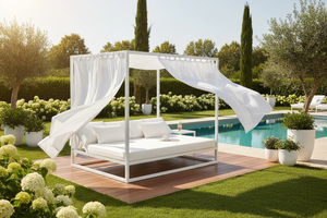 White Patio Daybed